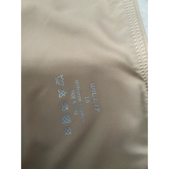 Will It Women's Khaki/Beige Activewear Mini Skort Size 10 - Picture 4 of 6